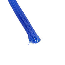 Load image into Gallery viewer, Aexit 4mm Dia Tube Fittings Tight Braided PET Expandable Sleeving Cable Wire Wrap Sheath Microbore Tubing Connectors RoyalBlue 5M
