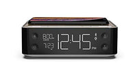 NONSTOP Station A - Nonstop Hotel Alarm Clock with Qi Wireless Charging, Dual USB Outlets and Bluetooth Speaker (Warm Walnut)