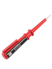 Load image into Gallery viewer, uxcell AC100-500V 10A Voltage Test Pen 3mm Slotted Screwdriver Red Black
