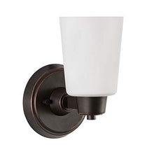 Load image into Gallery viewer, Park Harbor PHVL2001BN Park Harbor PHVL2001 Windsor Gate Single Light 5-3/8&quot; Wide Bathroom Sconce with Frosted Glass Shade
