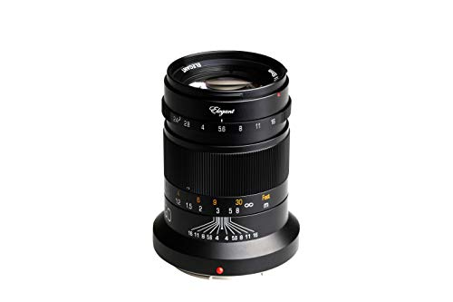 KIPON Elegant 90mm F2.4 Full Frame Lenses for Canon EOS R Mount Mirorless Camera (Black)