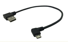 Load image into Gallery viewer, Cerrxian 9Inch Micro USB Cable Combo Left &amp; Right Angle Micro USB 5 Pin Male to USB 2.0 Type A Right Angle Male Data Sync and Charge Cable for Samsung, HTC, Motorola, Nokia, Android,(Black)(2-Pack) R

