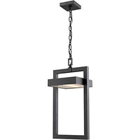 Z-Lite 566CHB-BK-LED 1 Light Outdoor Chain Mount Ceiling Fixture, Black