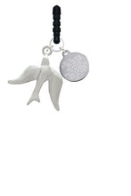 Load image into Gallery viewer, Delight Jewelry 3-D Dove Stronger Braver Smarter Phone Charm
