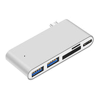 SING F LTD Type-C Hub Adapter 5 In1 USB C 3.0 Converter Charging Data Sync Card Reader Compatible with MacBook Pro