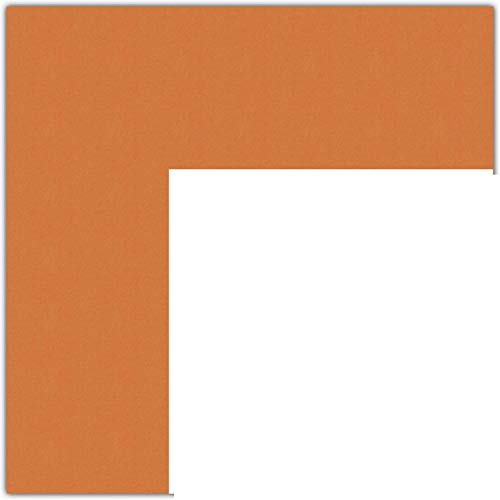 11x13 Tangerine / Octoberfest Custom Mat for Picture Frame with 7x9 opening size (Mat Only, Frame NOT Included)