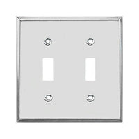 Polished Chrome Solid Switch Wall Plate