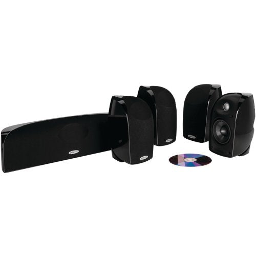 Polk Audio TL250 Compact, High Performance Home Theater System (5-pack, Black) (Discontinued by Manufacturer)