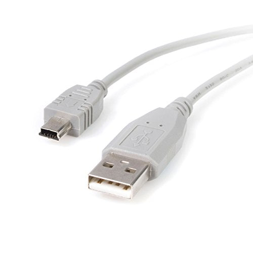 Star Tech.Com 1 Ft. (0.3 M) Usb To Mini Usb Cable   Usb 2.0 A To Mini B   Gray   Mini Usb Cable (Usb2