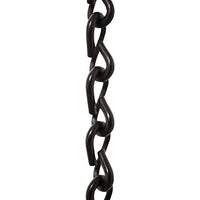 RCH Hardware CH-S51-16-BLK Steel Chandelier Chain, Black