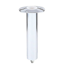 Load image into Gallery viewer, Lee&#39;s Tackle - Lee&#39;s 0 Stainless Steel Swivel Base Flush Mount Rod Holder 2.25&quot; OD X 10.5&quot; Tube
