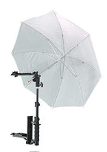Load image into Gallery viewer, ALZO Flip Flash Bracket Umbrella Kit with Horizontal Bar, Black, Achieve Studio-Quality Images with Your Portable Flash Speedlight, for All DSLR Cameras
