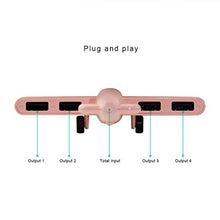 Load image into Gallery viewer, Multi Port 4-Port USB 2.0 Hub Multiple USB Splitter Expander Creative Shape USB Extension Cable for MacBook iMac PC Laptop Computer Notebook (Pink)

