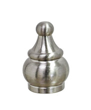 Load image into Gallery viewer, Aspen Creative 24017-21 Steel Lamp Finial in Brushed Nickel Finish, 1 1/2&quot; Tall (1 Pack)
