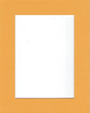 Load image into Gallery viewer, Pack of 10 8x10 Sun Yellow Picture Mats with White Core Bevel Cut for 5x7 Pictures
