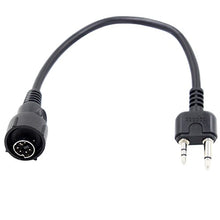 Load image into Gallery viewer, Tenq Mini DIN Plug 2pin Connect Throat Vibration MIC for Midland 75-501 75-510 75-785 75-786 GXT GXT700 GXT710 GXT735 GXT750 GXT771
