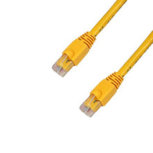 Load image into Gallery viewer, GRANDMAX CAT6A 25&#39; FT Yellow RJ45, 550MHz, UTP Ethernet Network Patch Cable Snagless/Molded Bubble Boot, 5 Pack
