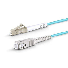Load image into Gallery viewer, 3m LC SC FC ST UPC OM3 Fiber Patch Cable, Simplex Jumper, 1 Core Patch Cord Multimode 2.0mm (LC UPC to SC UPC)
