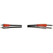 Load image into Gallery viewer, Hosa CPR-202 Dual 1/4&quot; TS to Dual RCA Stereo Interconnect Cable, 2 Meters
