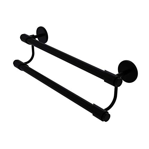 Allied Brass TR-72/24 Tribecca Collection 24 Inch Double Towel Bar, Matte Black