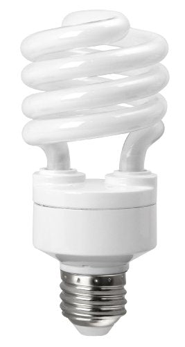 TCP 5801450k CFL Spring Lamp - 60 Watt Equivalent (only 14W Used!) Daylight (5000K) TruStart Spiral Light Bulb