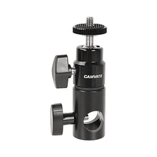 Load image into Gallery viewer, CAMVATE Light Stand Mount Articulated 1/4&#39;&#39;-20 Mini Ball Head for Monitor/LED Light - 1952
