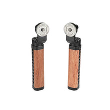 Load image into Gallery viewer, CAMVATE Wooden Handgrip with M6 Rosette for DSLR Shoulder Rig (One Pair) - 1961
