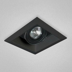 Eurofase TE111-01 1-Light MR16 Recessed Square Mutiple Trim, Black