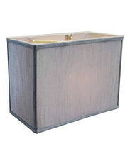 Load image into Gallery viewer, Rectangular Drum Lampshade (6.5x12) (6.5x12) x 9 Bavarian Gray Fabric
