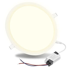 Load image into Gallery viewer, Yescom 7 Inch LED Recessed Light Ceiling Panel 1000LM Canless Downlight 3000-3500K Warm White 15W Ultra-thin Wafer Fixtures Lamp ROHS Certified
