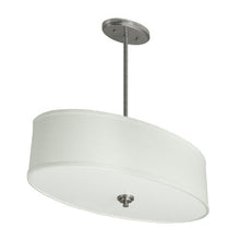 Load image into Gallery viewer, Good Earth Lighting G4407-BNL-I Fabric Oval Pendant, Brushed Nickel-Linen
