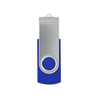 KINMIN USB 2.0 Swivel Flash Drive Memory Stick Pendrive Pack of 10 (8GB, Blue)