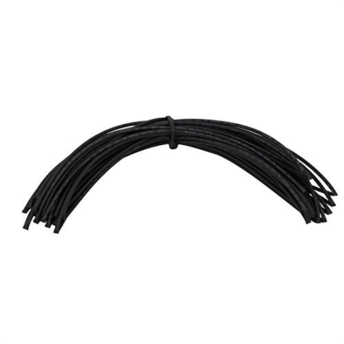 Aexit Polyolefin Heat Electrical equipment Shrinkable Tube Wire Wrap Cable Sleeve 10 Meters Long 2mm Inner Dia Black