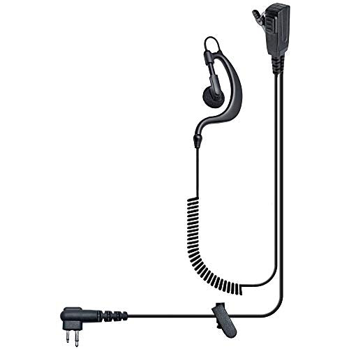 Klein Electronics BODYGUARD-M1 Two-wire Earpiece for Motorola Radios, Push-to-talk (PTT) button/microphone with lapel clip, Adjustable rubber earloop holds speaker securely in place, Works on right or