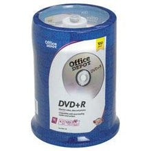 Load image into Gallery viewer, Office Depot Brand DVD+R Recordable Media Spindle, 4.7GB/120 Minutes, Pack of 100
