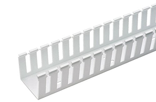 Panduit G3X5WH6-A Type G Wide Slot Wiring Duct with Adhesive Tape, PVC, White (10-Pack)