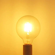 Load image into Gallery viewer, Bulbright 6PACK LED Vintage Edison Bulb, Amber Gilded Glass, G30/G95 6W LED Light Filament Bulb, E26 Base, Warm White 2700K, 50Watts Equivalent, 110-120VAC, Dimmable (Pack of 6, 6Watt)
