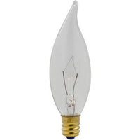 KEYSTORE INTL MCO 70873 Westpointe Chandelier Bent Tip Light Bulb, 25W, Clear, 2-Pack