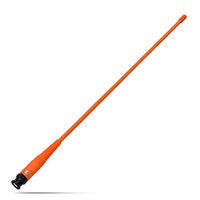 TWAYRDIO BNC UHF/VHF Dual Band Two Way Radio Flexible Whip Antenna Orange 15inch for Icom IC-V80 IC-V82 IC-V85 Kenwood TK300 Walkie Talkie