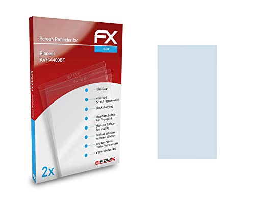atFoliX Screen Protection Film Compatible with Pioneer AVH-4400BT Screen Protector, Ultra-Clear FX Protective Film (2X)