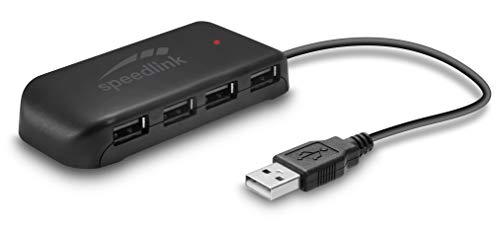 Speedlink Snappy EVO USB Hub, 7-Port, USB 2.0, Active, Black