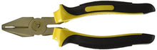 Load image into Gallery viewer, uxcell Yellow Black Handle Nickel Alloy Wire Cutter Combination Pliers, 7.1 inches
