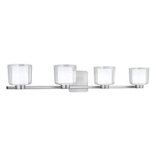 Load image into Gallery viewer, NORWELL 5334-BN-CL Contemporary Modern Four Light Wall Sconce from Alexus Collection in Pwt, Nckl, B/S, Slvr.Finish
