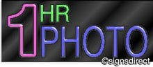Load image into Gallery viewer, &quot;1 HR Photo&quot; Neon Sign
