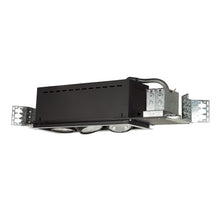 Load image into Gallery viewer, Jesco Lighting MYP30-3WB Modulinear Directional Lighting, Adjustable Yoke PAR30 3-Light Linear, Black Interior with White Trim
