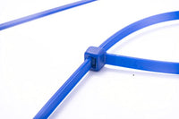 100 x Blue Nylon Cable Ties 100 x 2.5mm / Extra Strong Zip Tie Wraps