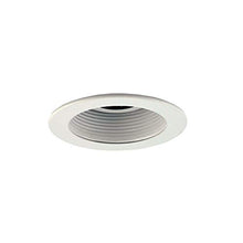 Load image into Gallery viewer, Jesco Lighting TM301WHWH 3.63&quot; Adjustable Step Baffle with Low Voltage Trim, White Finish
