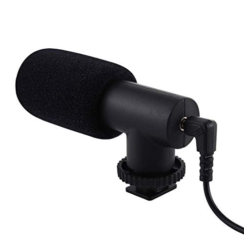 PULUZ 3.5mm Audio Stereo Recording Professional Interview Microphone for DSLR & DV Camcorder, Smartphones
