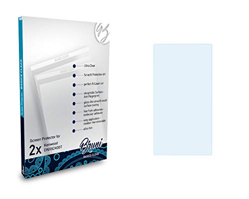 Bruni Screen Protector Compatible with Kenwood DNX9240BT Protector Film, Crystal Clear Protective Film (2X)
