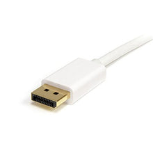 Load image into Gallery viewer, StarTech.com 2m 6 ft White Mini DisplayPort to DisplayPort 1.2 Adapter Cable M/M - DisplayPort 4k with HBR2 Support - Mini DP to DP Cable (MDP2DPMM2MW)
